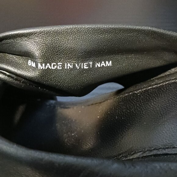 Everlane Leather The Day Twist Heel in‎ Black Size 6 Slip-on Sandals - Picture 11 of 11